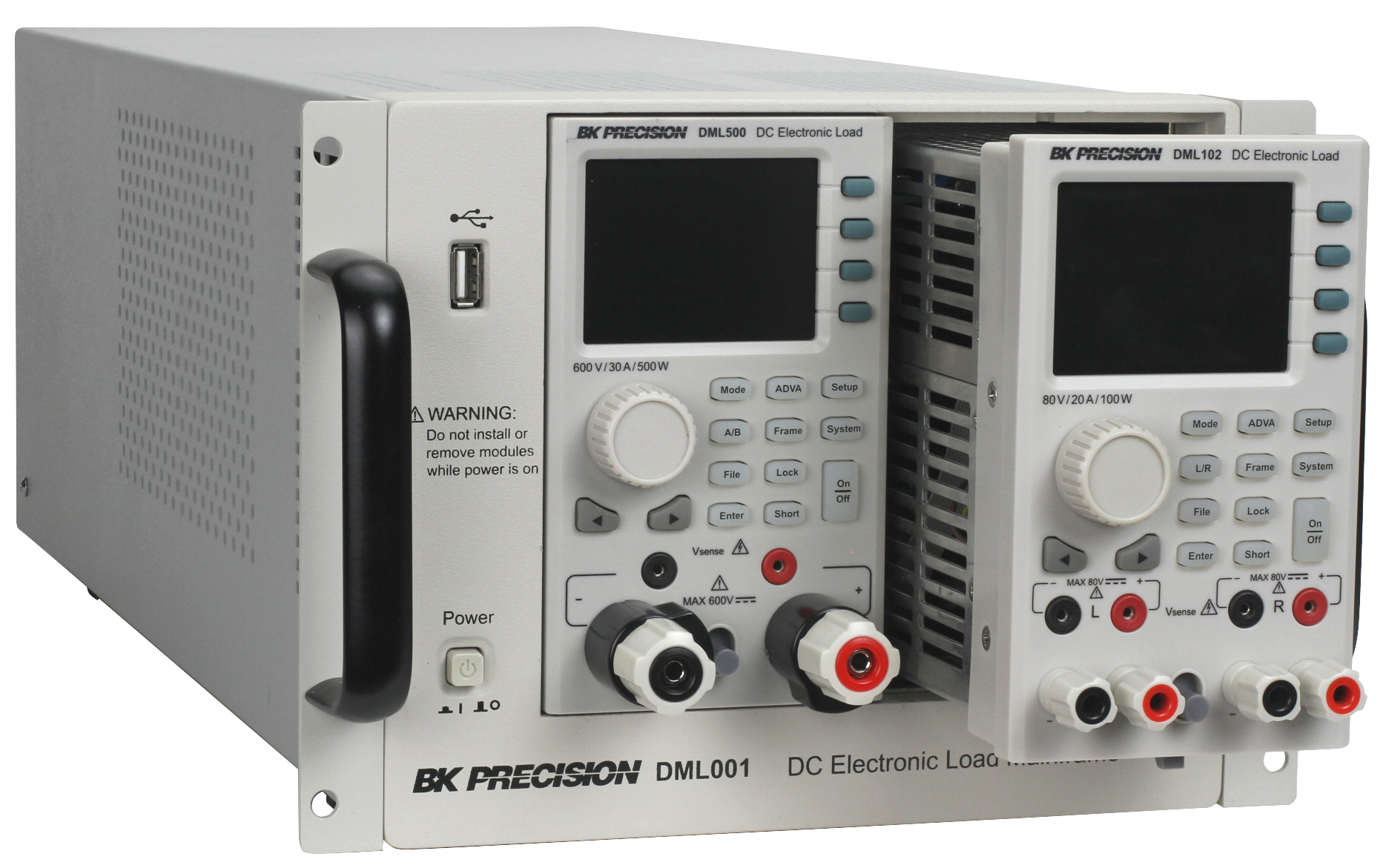 DC electronic load system supports four channels