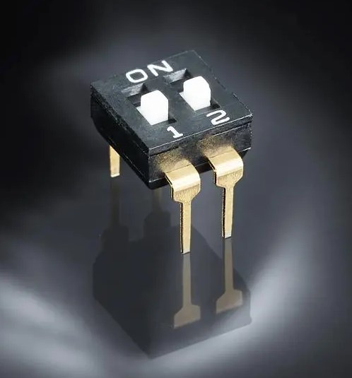 DIP switch supports 2.54 mm THT PCB designs